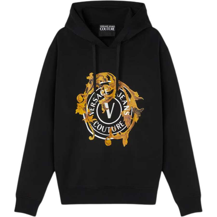 Versace Jeans Couture Logo Printed Drawstring Hoodie