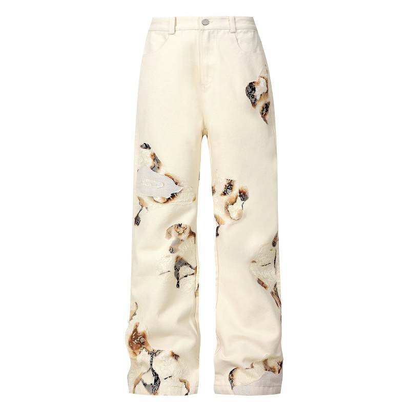 YADcrew Casual Pants Unisex Free Custom Badge Set Clothing