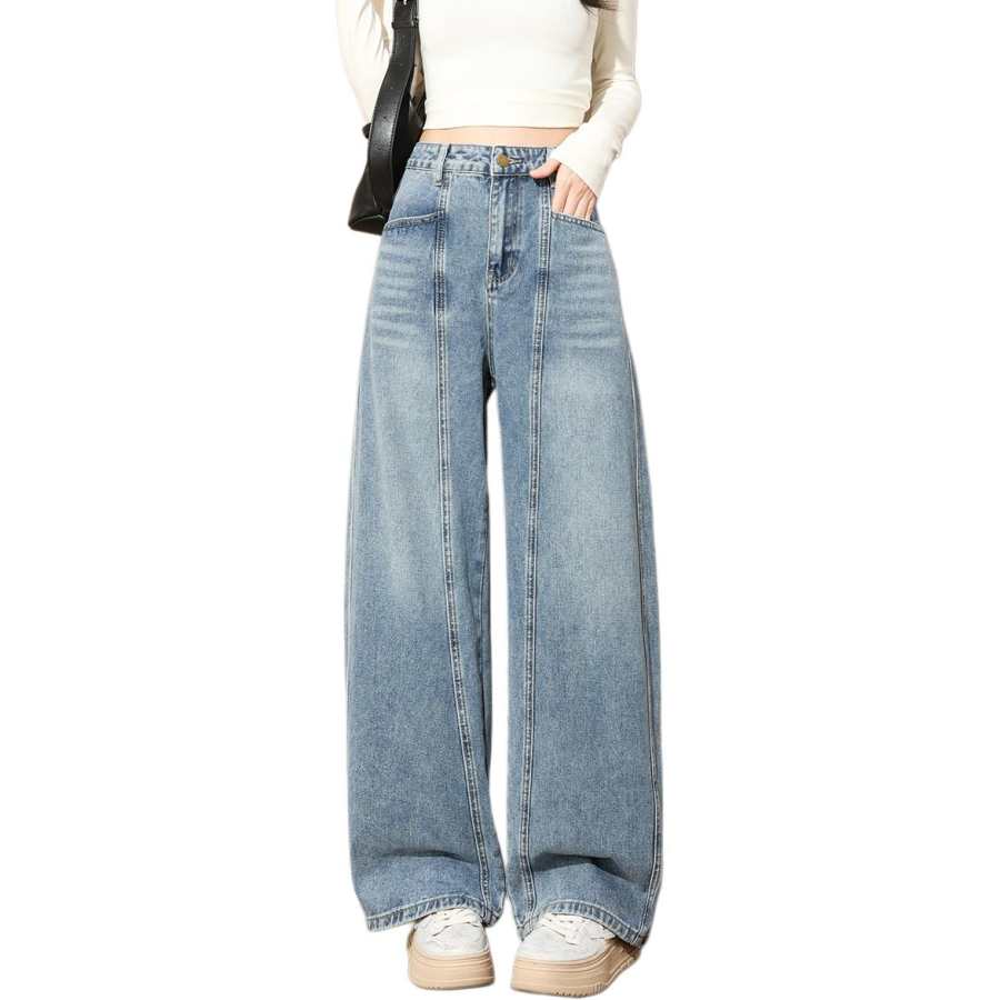 Tonlion Jeans Women's Medium Blue Moderate Wide Leg Pants