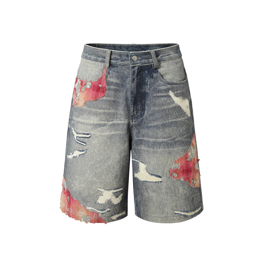 YADcrew YADcrew Denim Shorts Unisex Blue