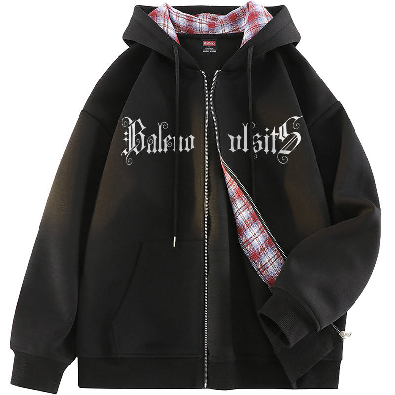 BALENO Sweatshirts Unisex Hooded Moderate Cardigan