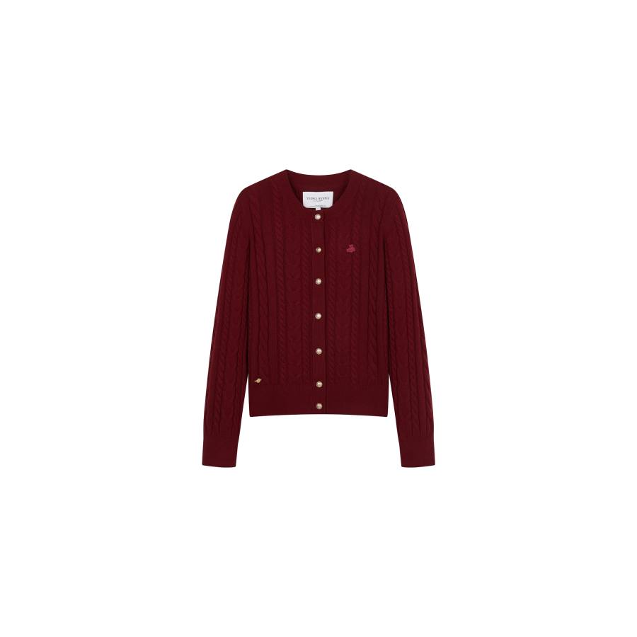 Teenie Weenie All Season Jacquard Knitted Fabric Knitwear Women's