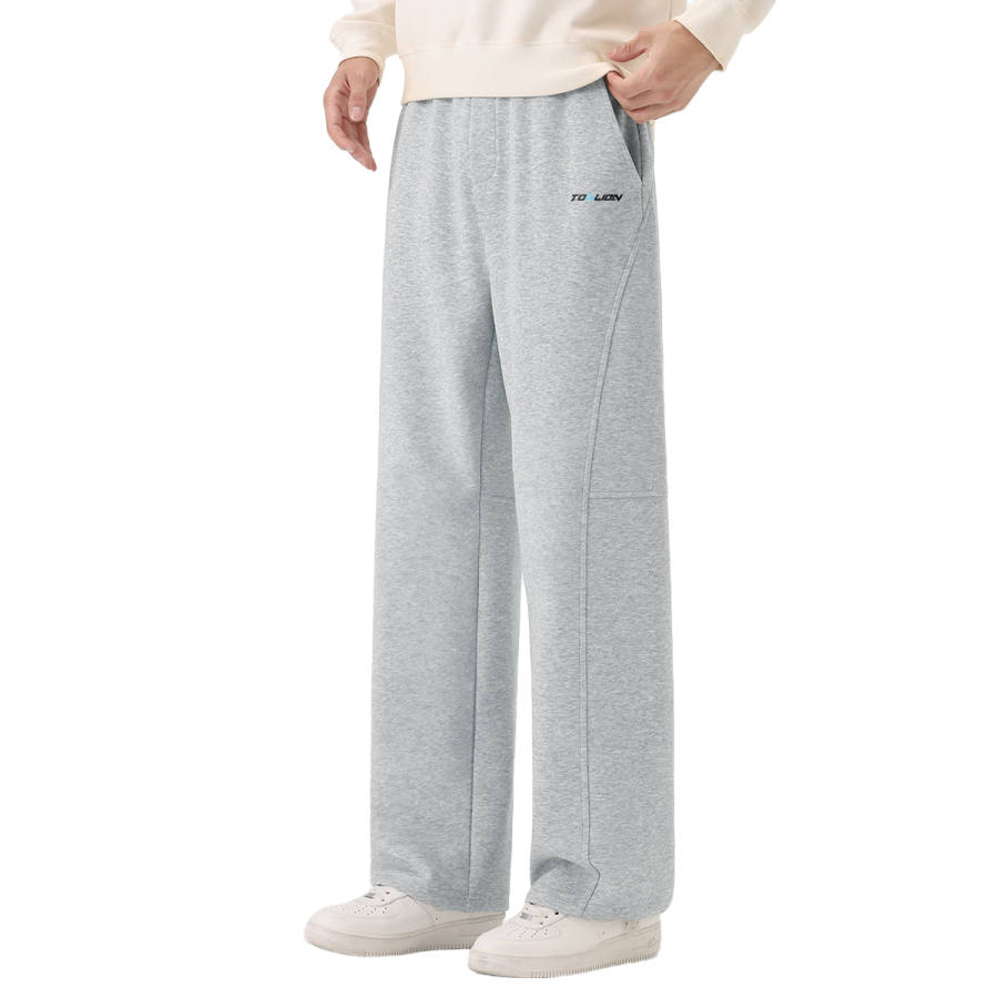 Tonlion Casual Pants Unisex Moderate Wide Leg Pants