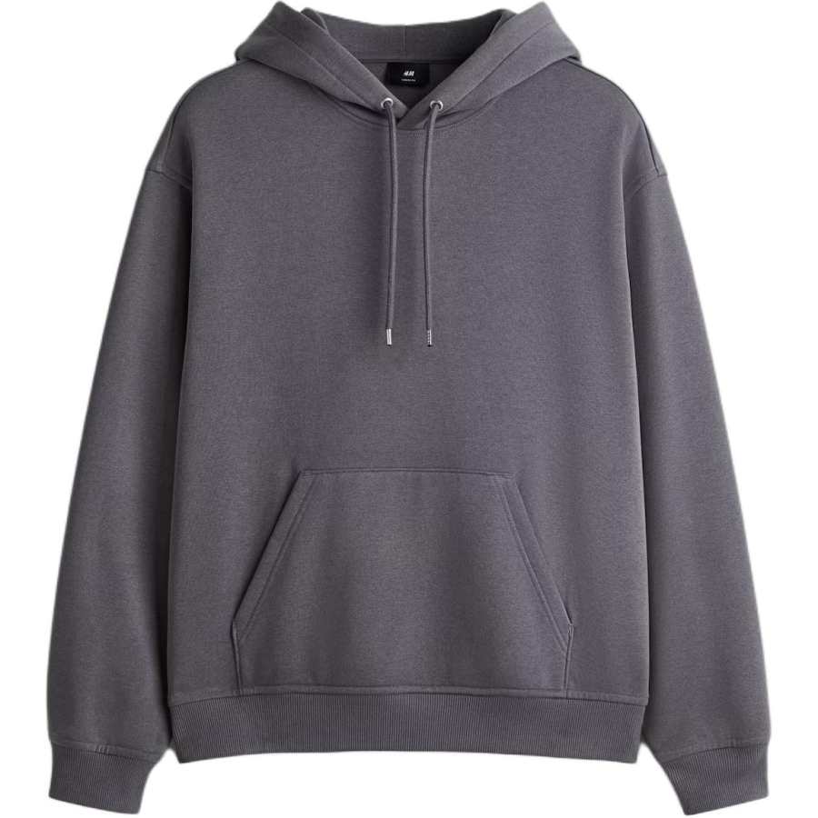 H&M Sweatshirts Men's Light Gray Hooded Moderate