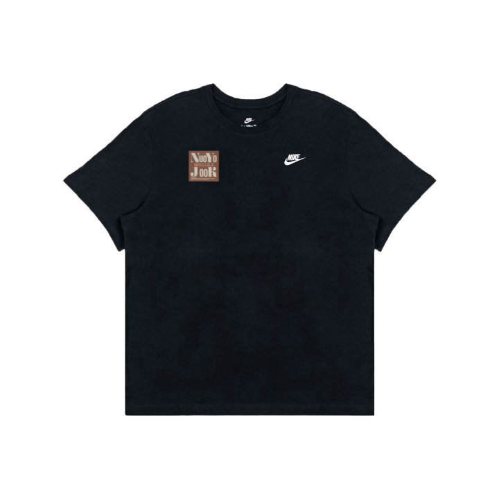 Nike Nike T Shirts Men's Black Crew Neck Moderate Straight Fit