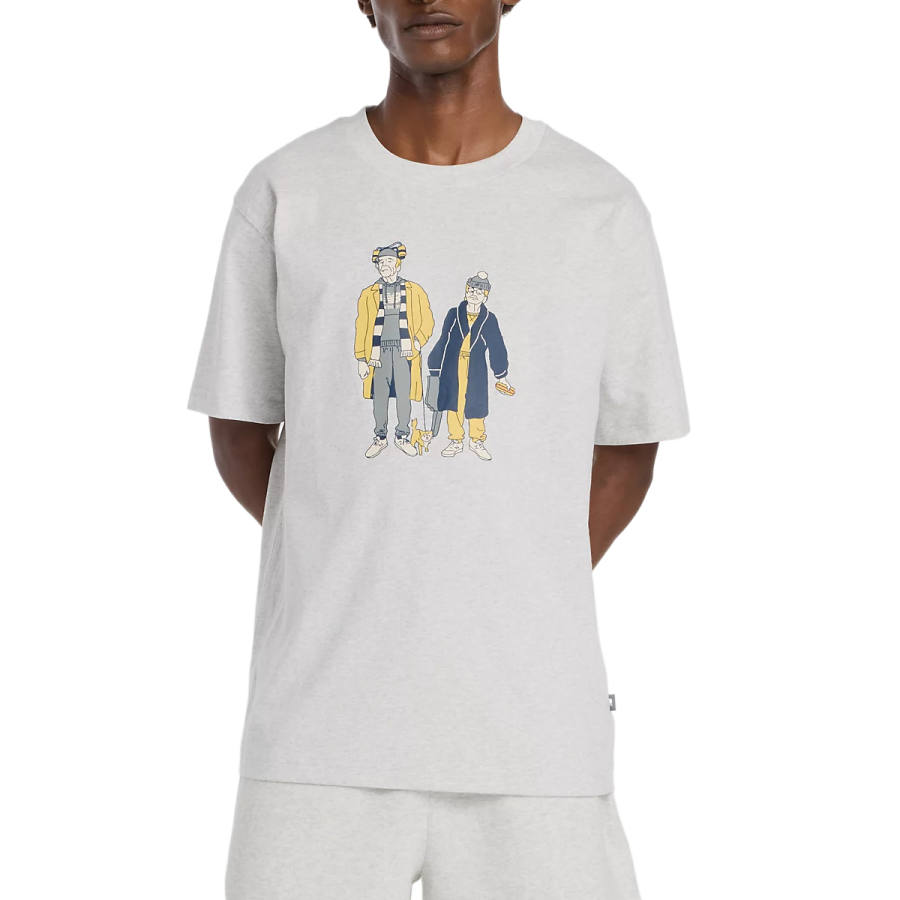 New Balance New Balance T Shirts Men's Gray Crew Neck