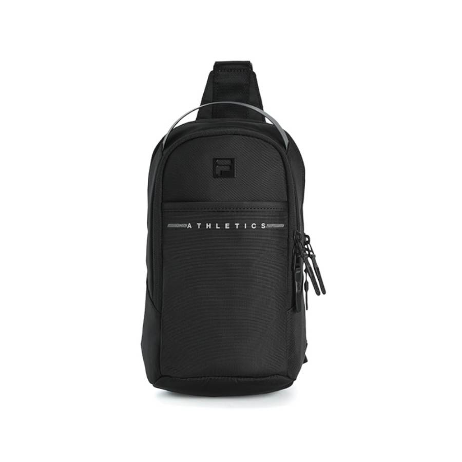 FILA Fitness Fabric Sling Bag Men's Jet Black