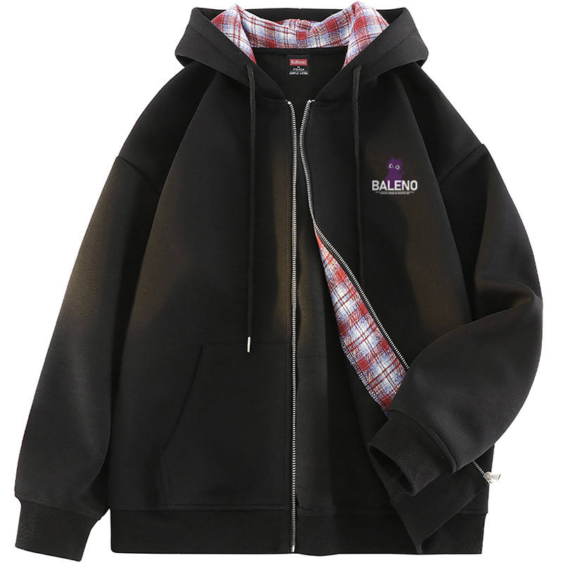 BALENO Sweatshirts Unisex Hooded Moderate Cardigan