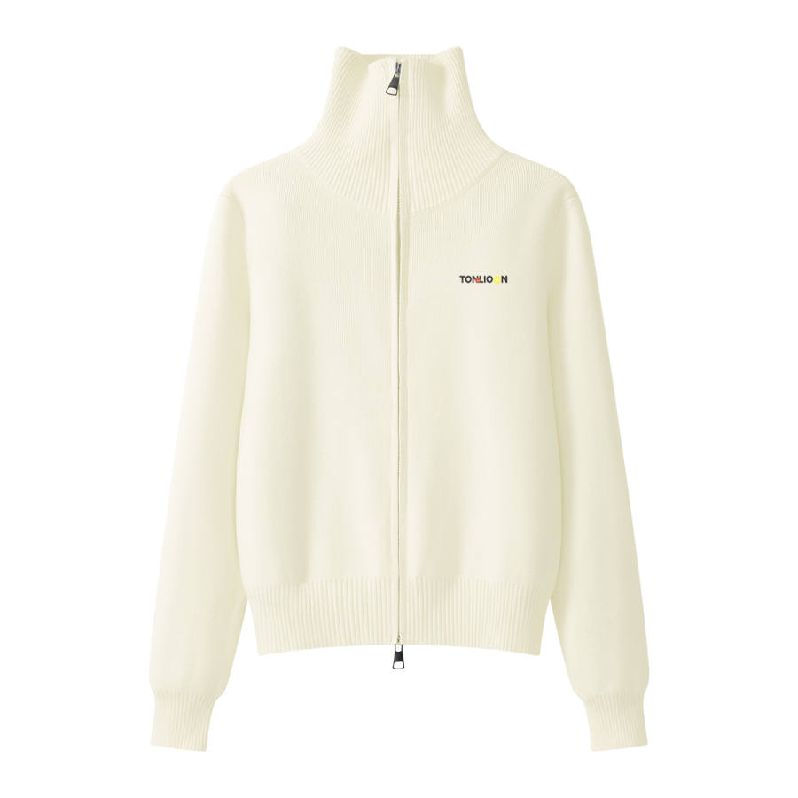 Tonlion Knitwear Unisex Lapel Moderate Cardigan
