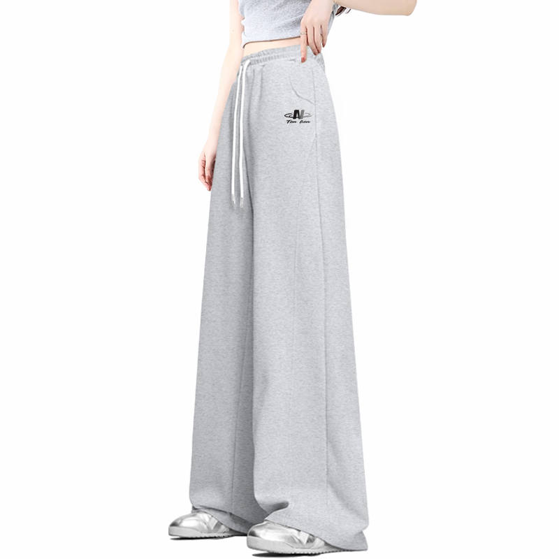 Tonlion Casual Pants Women's Moderate Wide Leg Pants