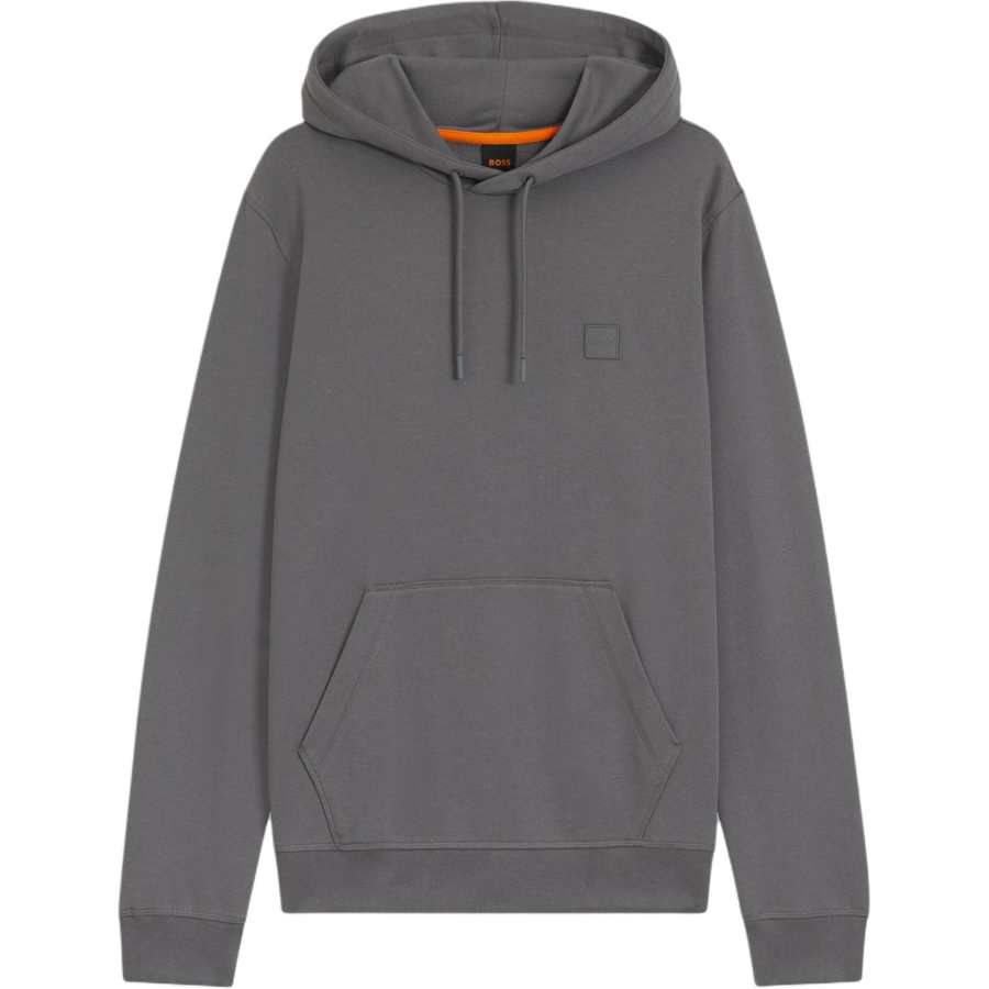 HUGO BOSS Hugo Boss drawstring logo-patch hooded