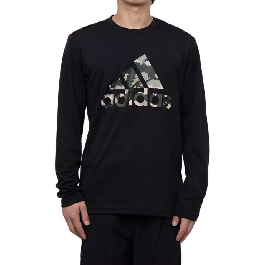 Adidas Adidas Clothing T Shirts Men's Black Crew Neck