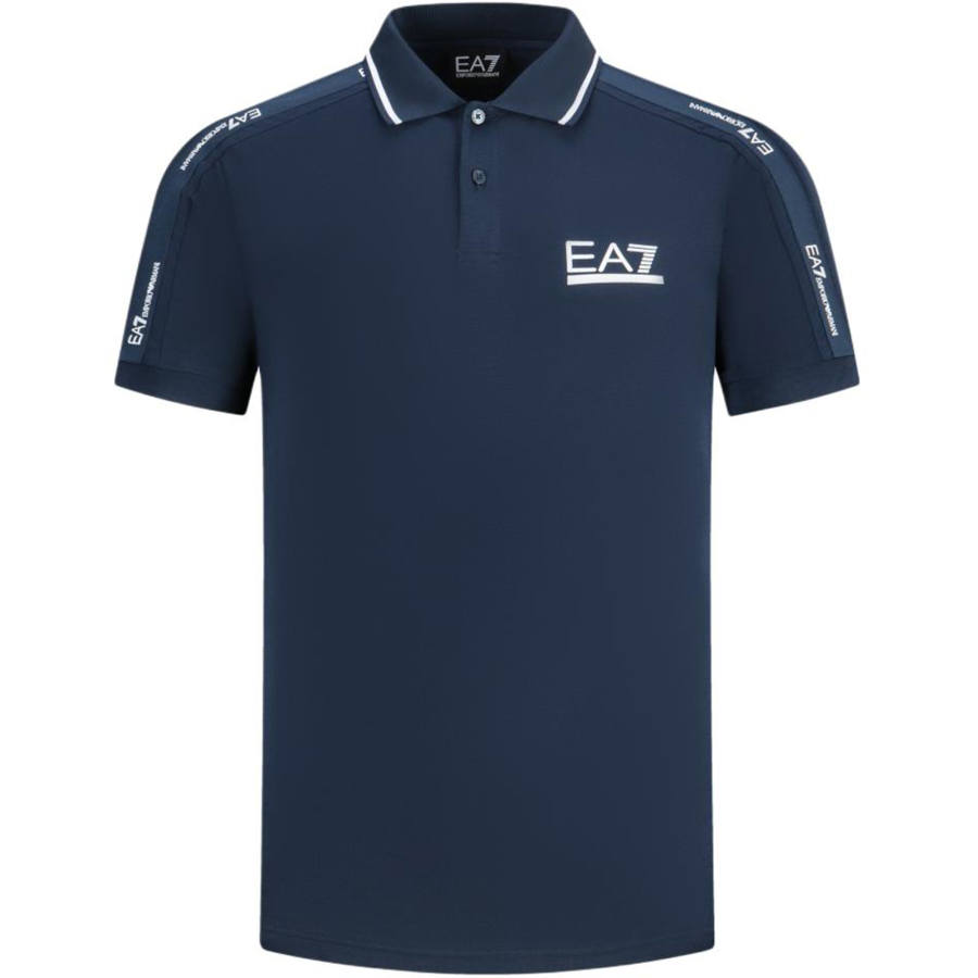 EMPORIO ARMANI Logo Printed Short Sleeved Polo Shirt