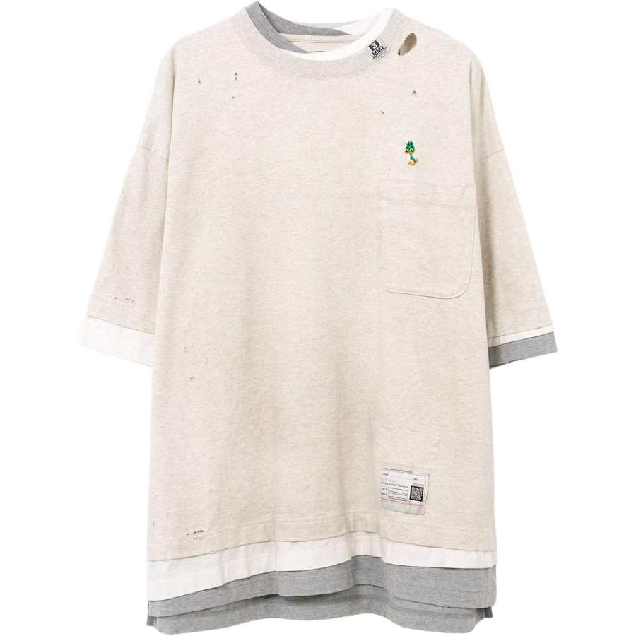Maison Mihara Yasuhiro Triple Layered Distressed T-Shirt