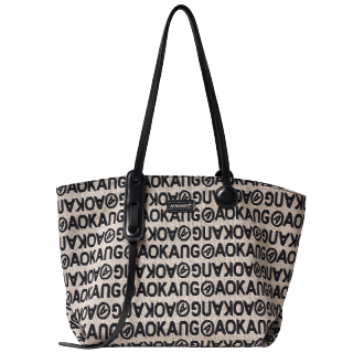 AOKANG Fabric Tote Shopping Bag, Canvas Handbag, Shoulder Bag Large Women's Multicolor