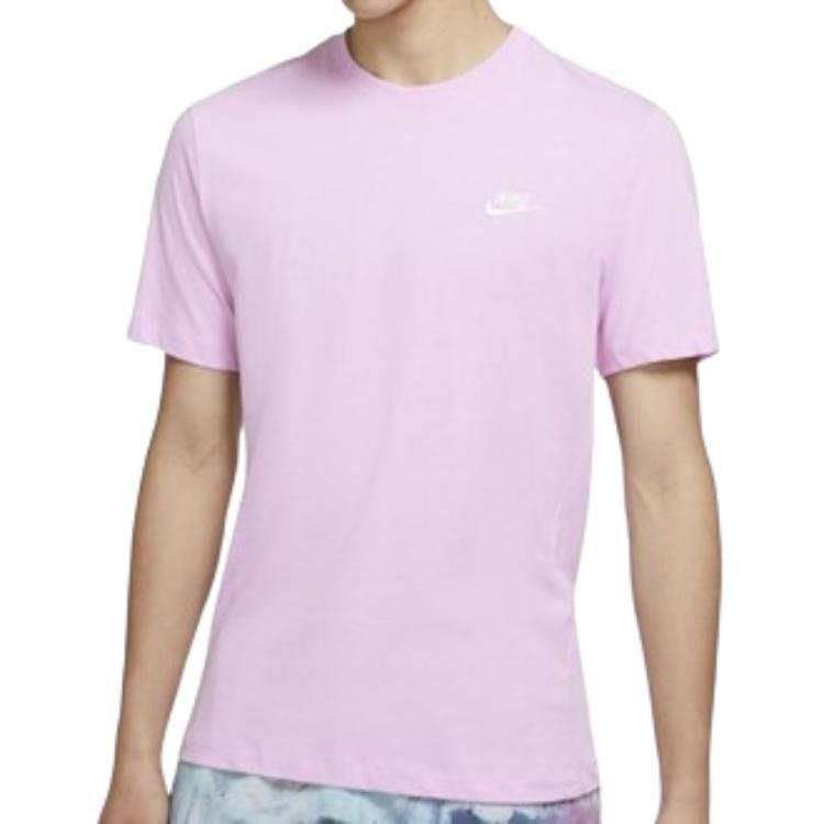 Nike Nike Clothing T Shirts Men's Arctic Pink Crew Neck Straight Fit