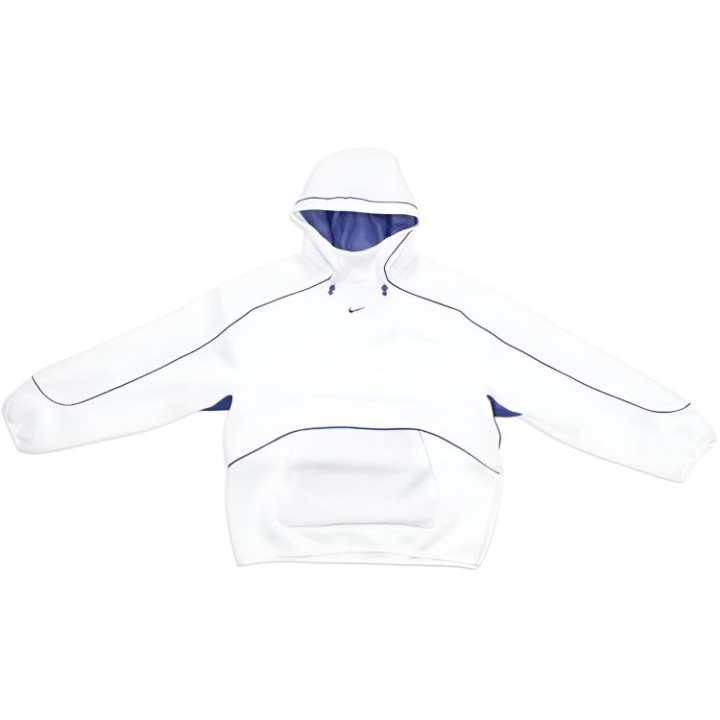 Nike Nike Clothing Sweatshirts Men's White Hooded Moderate Straight Fit