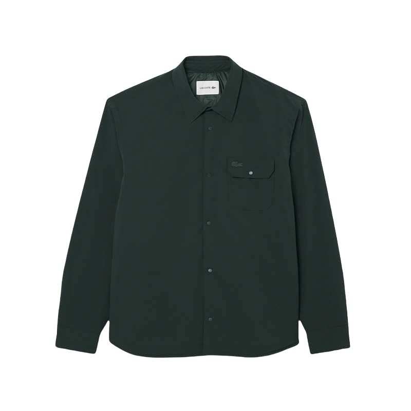 LACOSTE LACOSTE Puffer Jackets Men's Lapel Moderate Puffer Shirt Jacket