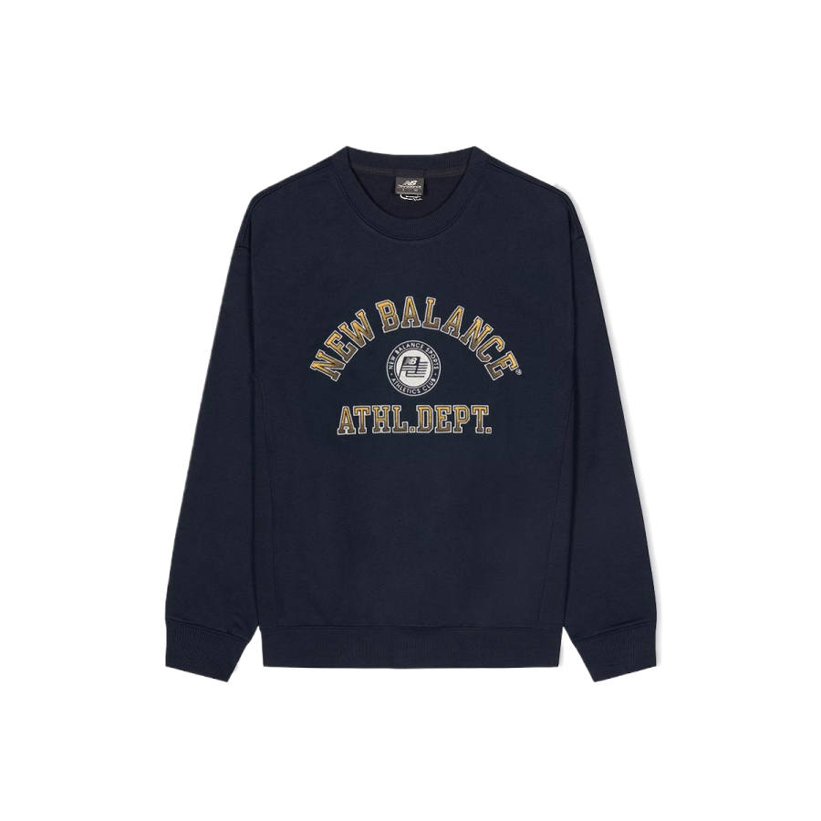 New Balance New Balance Sweatshirts Unisex Marine Blue Crew Neck Moderate
