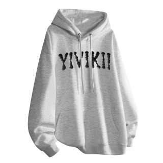 YIVIKII Sweatshirts Unisex Hooded Moderate Regular