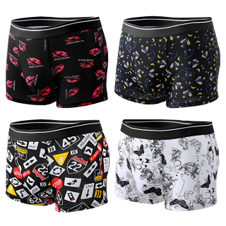 Lanza Boxer Shorts Men's 4 Pack Gift Box Set
