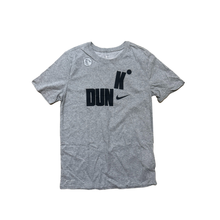 Nike Nike Dunk T Shirts Men's Gray Crew Neck Moderate