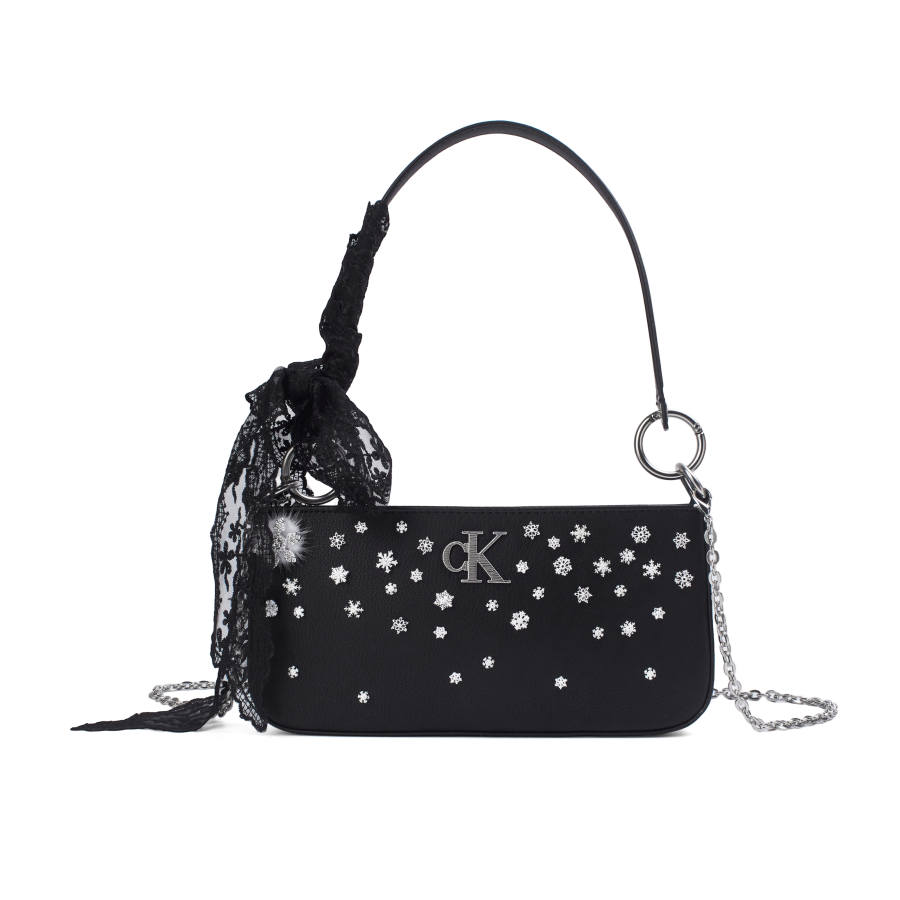 CALVIN KLEIN Synthetic Material Shoulder Bag Regular Women's Black