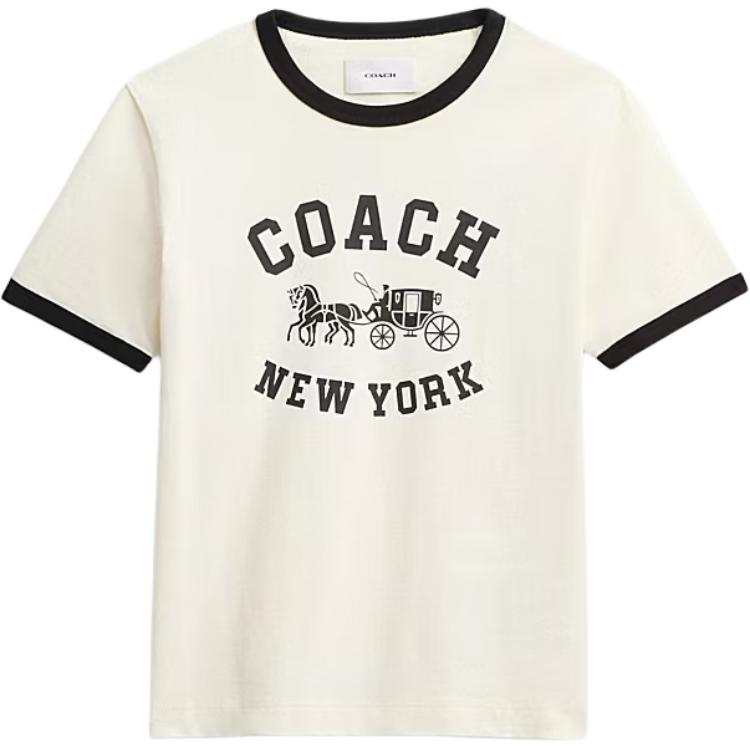 COACH T Shirts Women's Butter Crew Neck
