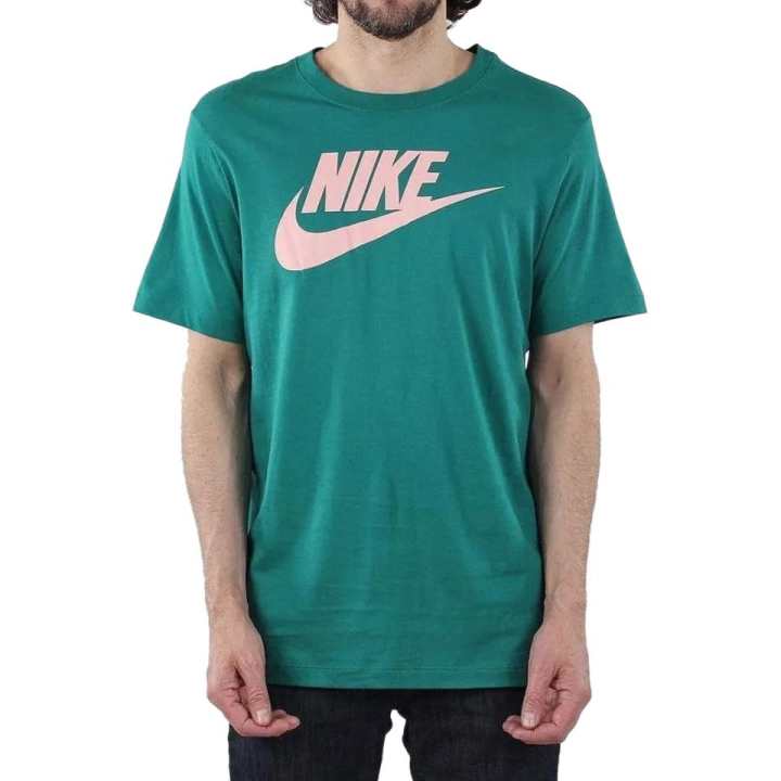 Nike Nike Clothing T Shirts Men's Green Crew Neck Straight Fit