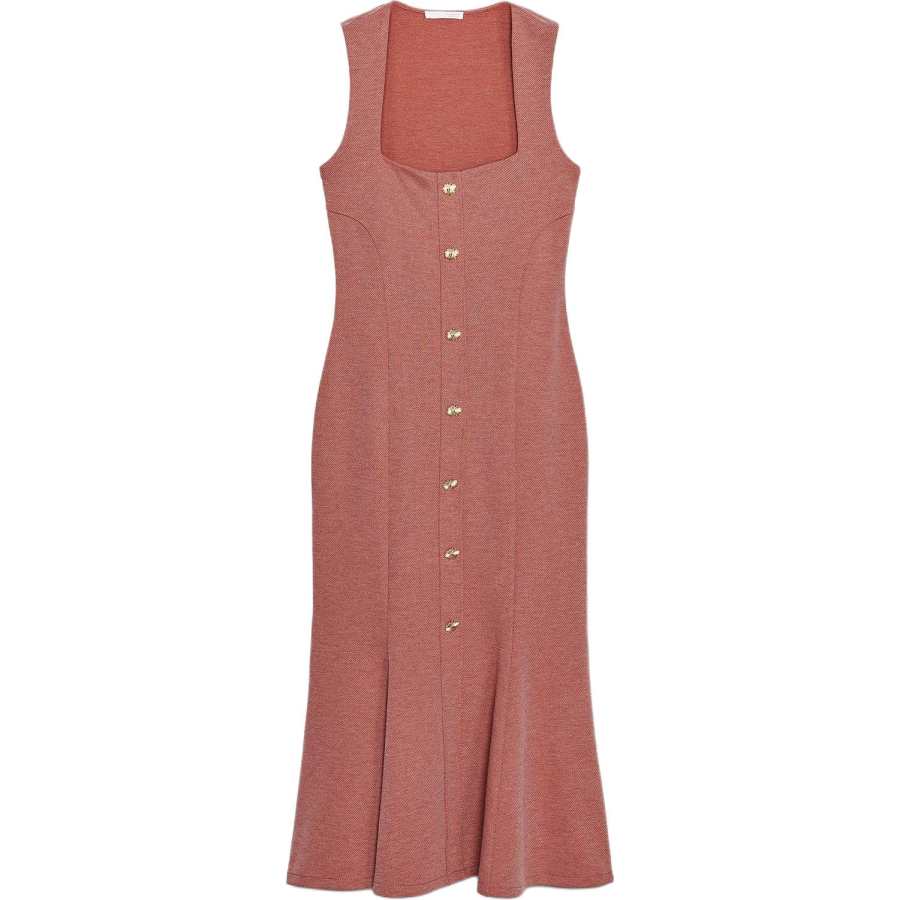 ZARA Sleeveless Dresses Women's Orange Moderate