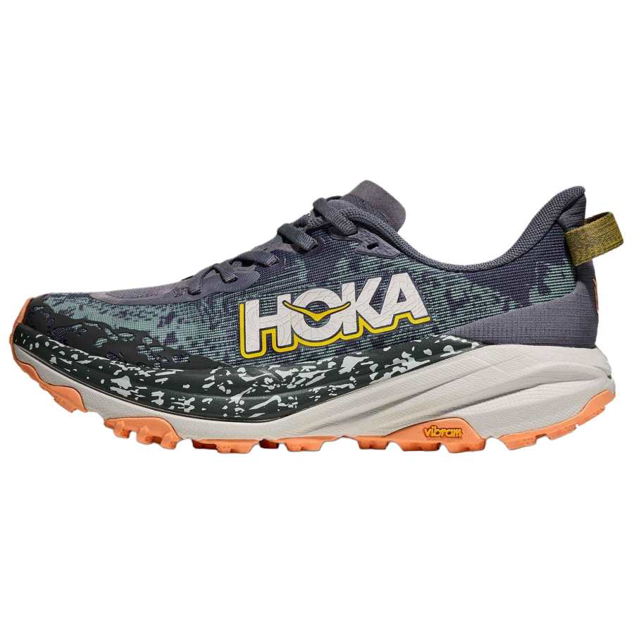 HOKA ONE ONE Speedgoat 6 Breathable Support Trail Running Shoes Women's Gray