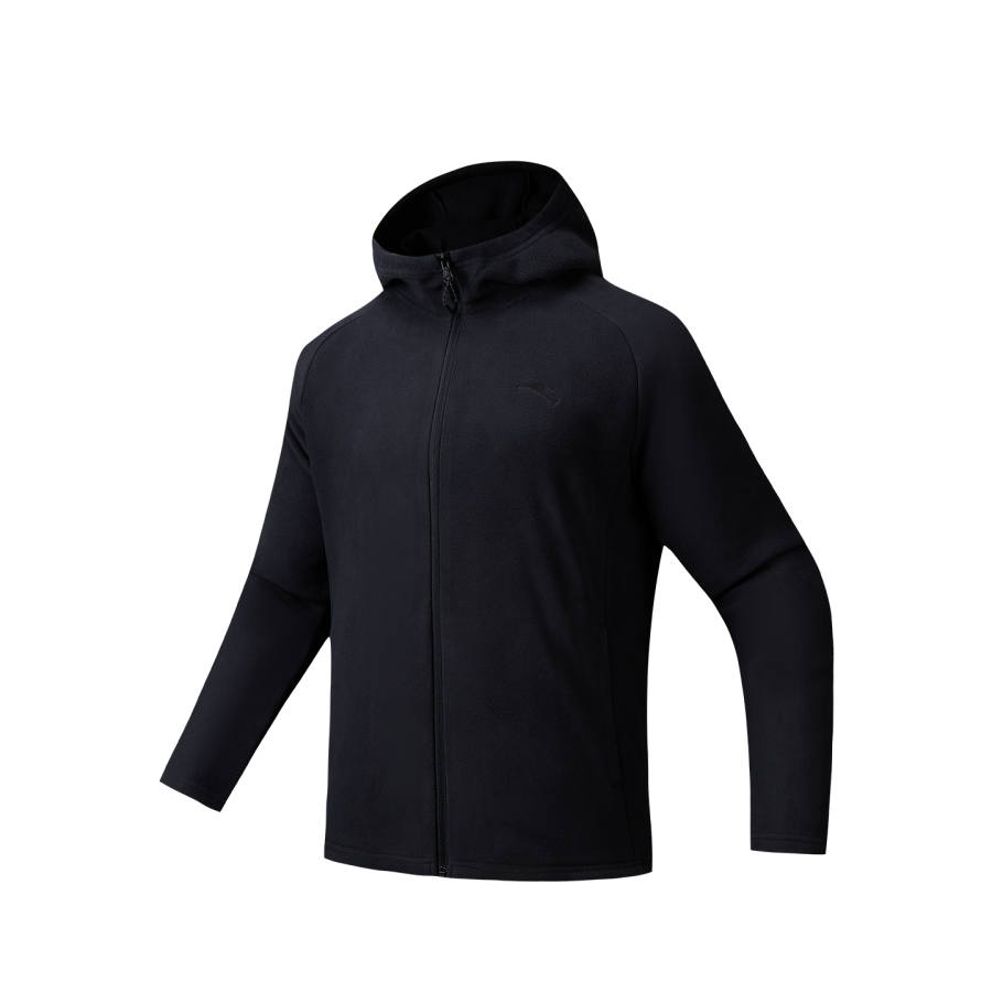 ANTA Anta Hooded Jackets & Coats Unisex Basic Black