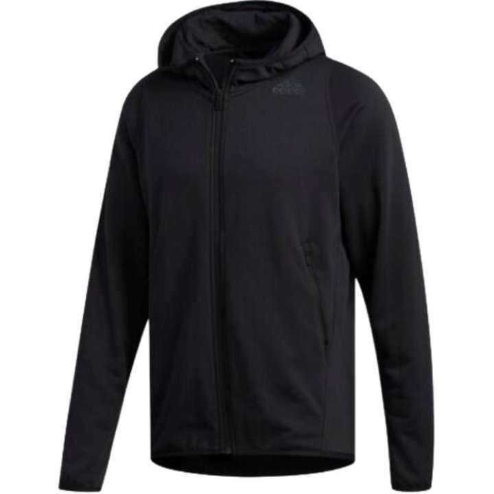 Adidas Adidas Clothing Sweatshirts Men's Black Hooded Moderate