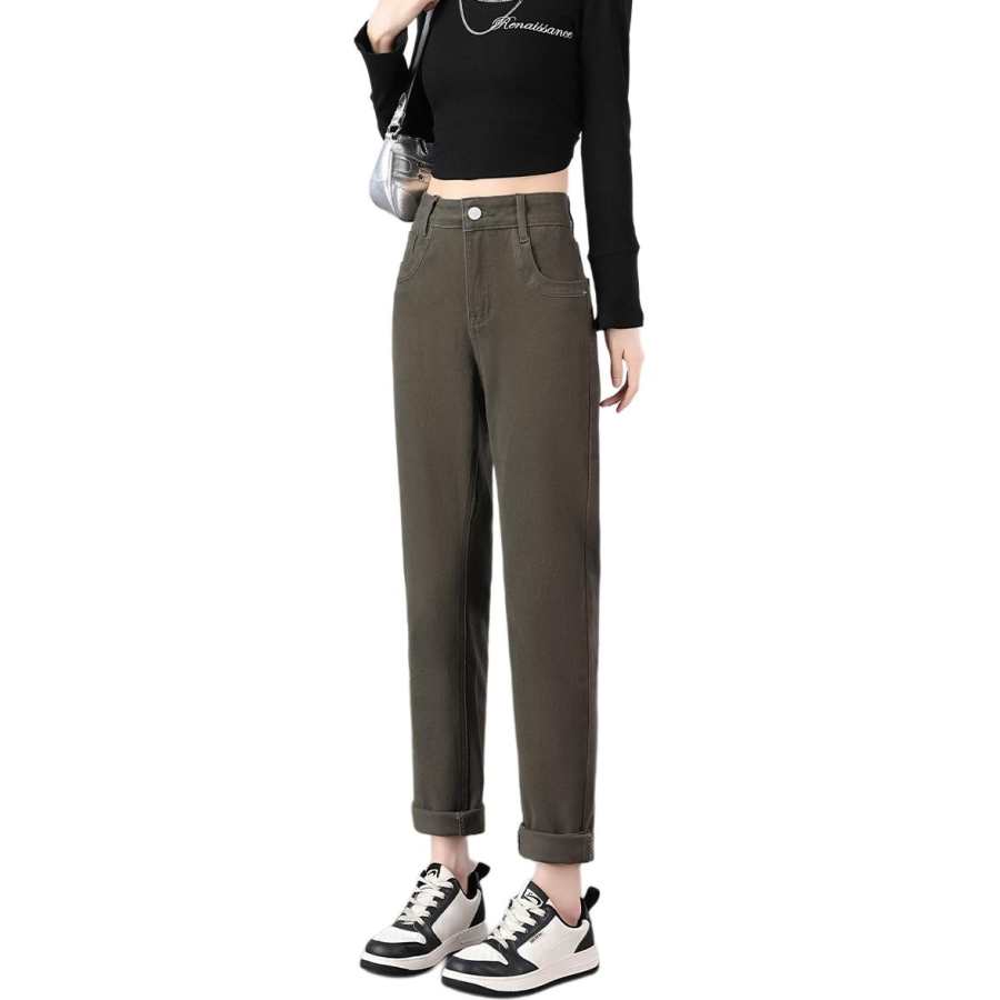 Tonlion Jeans Women's Moderate Slim Fit Pants