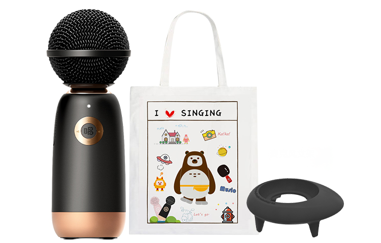 Sing K Song Star Mini Dome Q3 All in One Microphone With Speaker Home Use Kids' Wireless Voice Changing Karaoke Machine