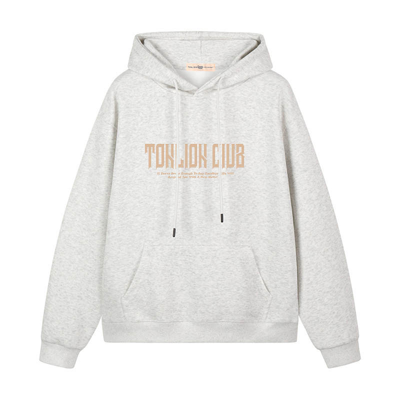 Tonlion Sweatshirts Unisex Hooded Moderate Heavyweight
