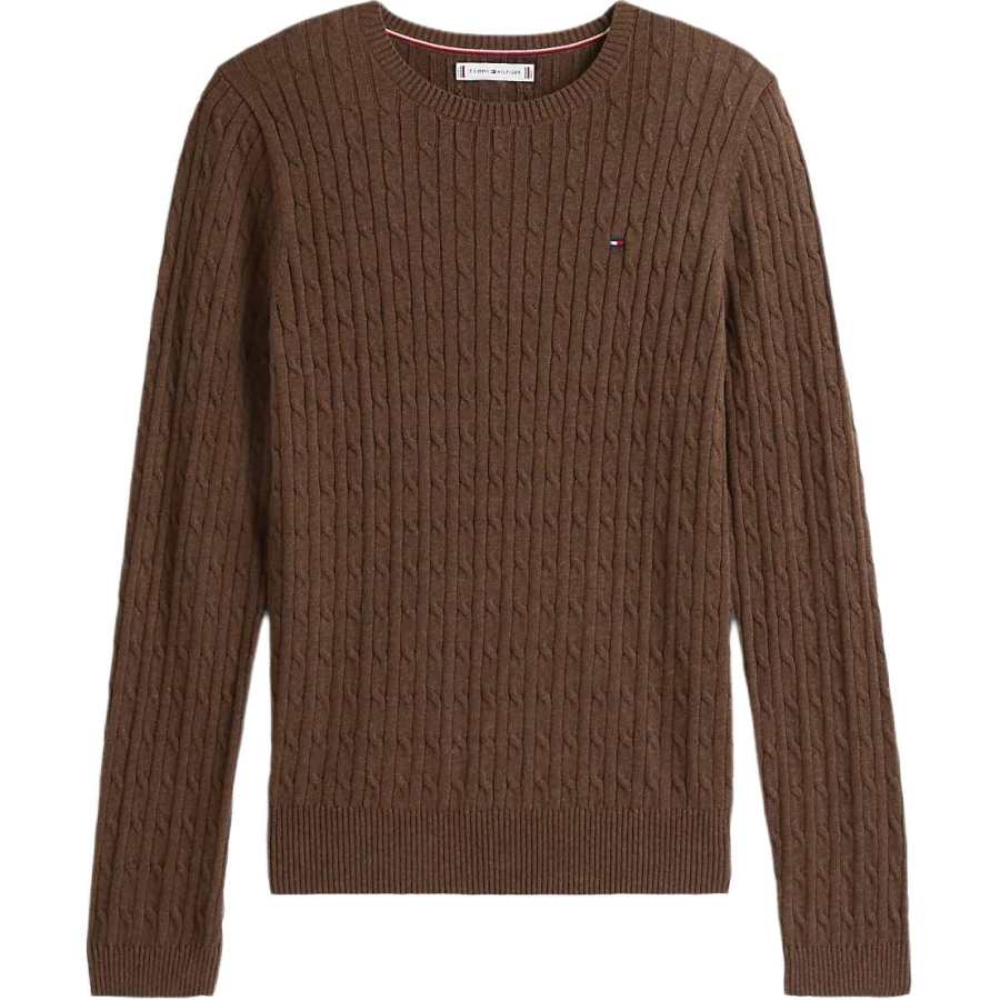 Tommy Hilfiger Sweaters Women's Brown Crew Neck Moderate Other