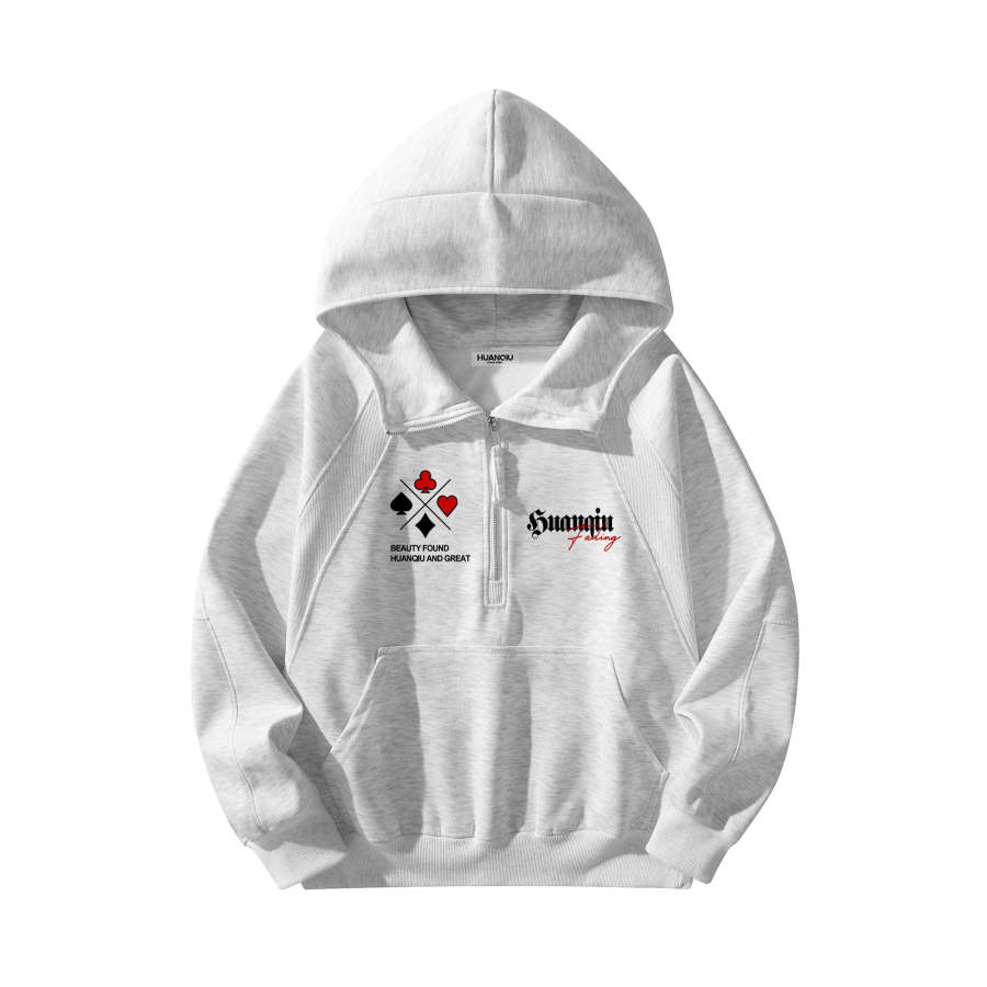 HUANQIU Sweatshirts Unisex Hooded Moderate Heavyweight