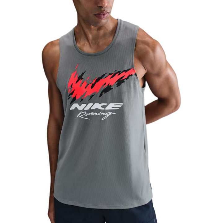 Nike Nike Clothing Tank Tops Men's Smoke Gray Crew Neck Moderate Other