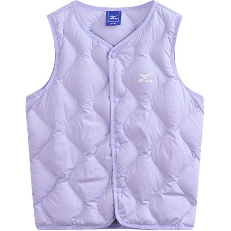 Mizuno Mizuno Kids Down Vests Crew Neck Thickened