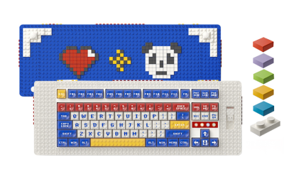 MELGEEK Honeycomb, Building Blocks Keyboard Bluetooth Connection 87 Keys
