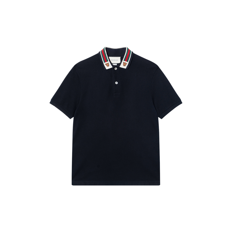 GUCCI Polo Shirt Men's Dark Blue