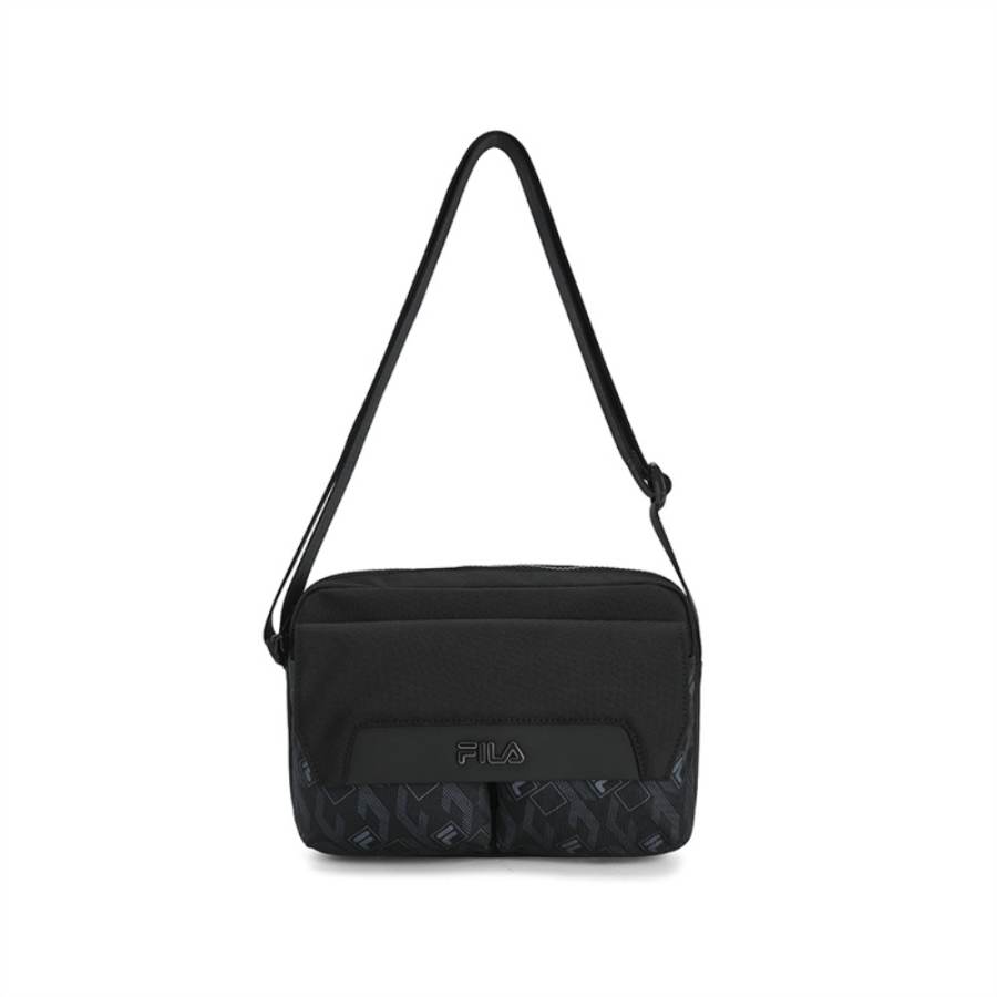 FILA Heritage Pu Crossbody Bags Regular Men's Jet Black
