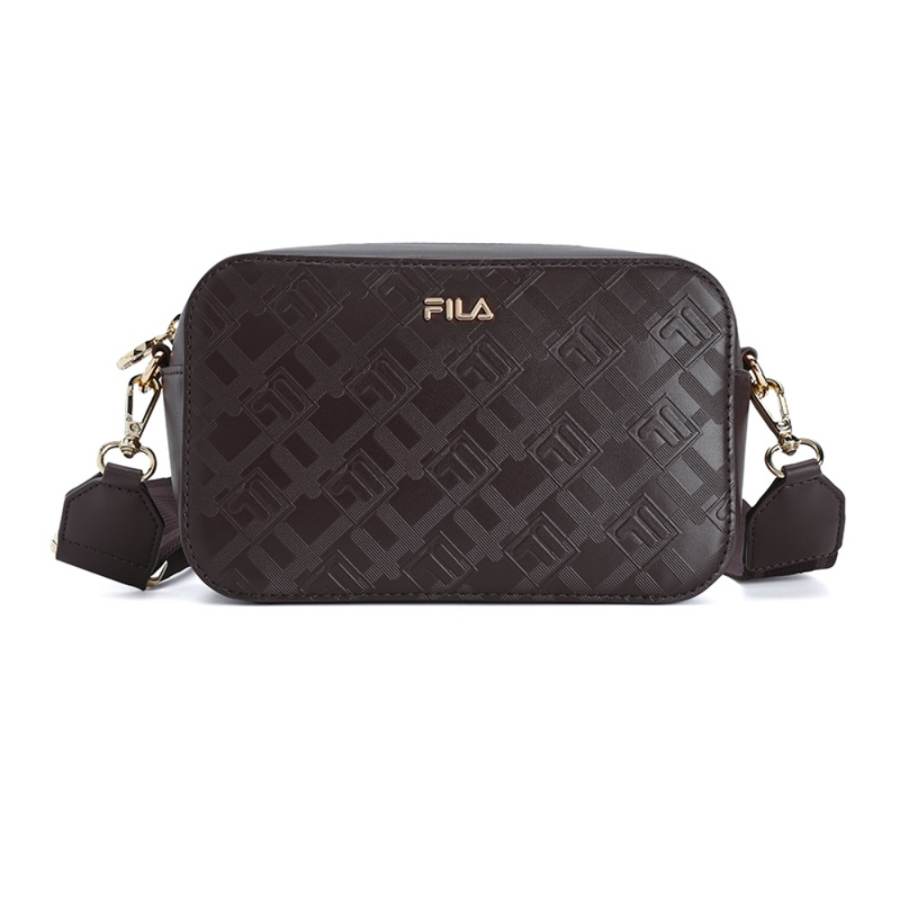 FILA WHITE PU With Synthetic Leather Crossbody Bags Regular Women's Dark Crimson Red