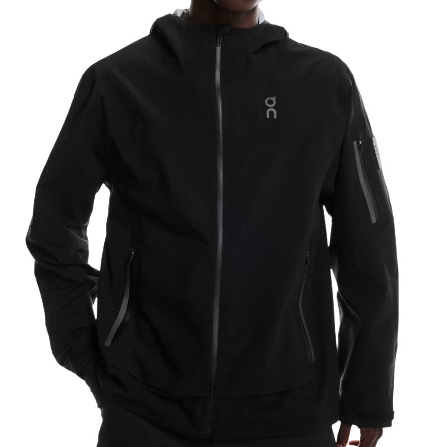 On On Trek Jackets Men's Black Hooded Moderate Other