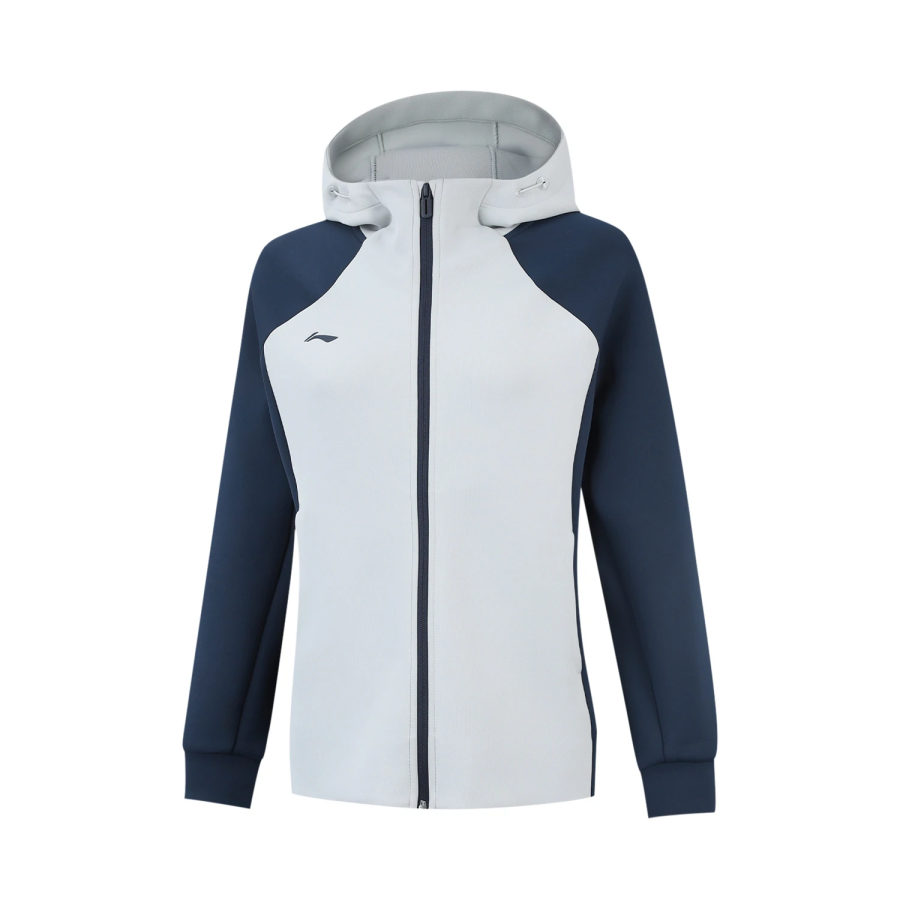 Li-Ning Li Ning Sweatshirts Women's Night Navigation Blue/Waterdrop Gray Moderate