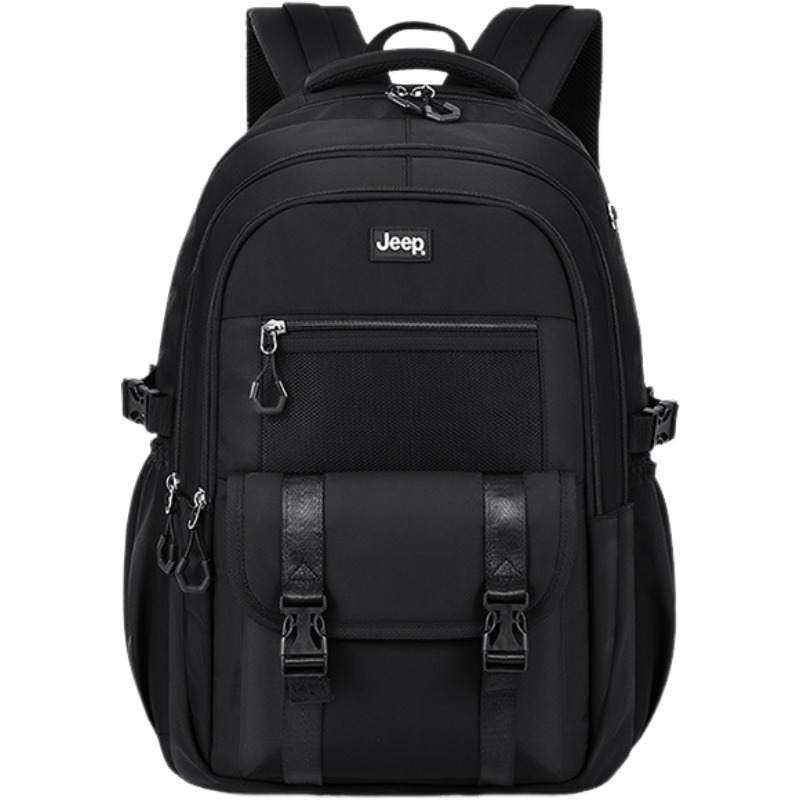 Jeep Jeep Nylon Fabric Backpack Regular Unisex Black