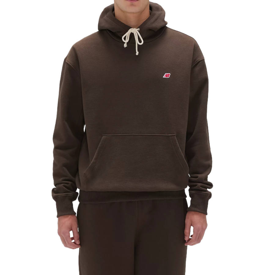 New Balance New Balance dropped-shoulder pouch-pocket hoodie