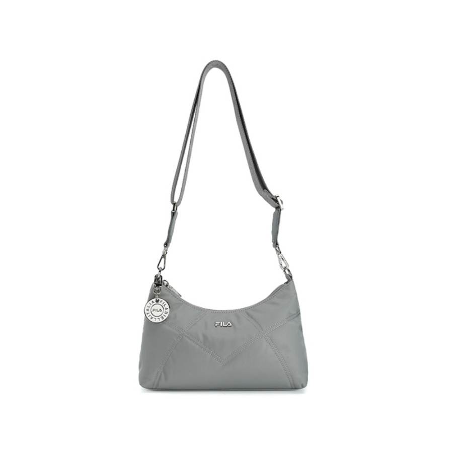 FILA Heritage Fabric Crossbody Bag, Shoulder Bag Women's Cool Gray