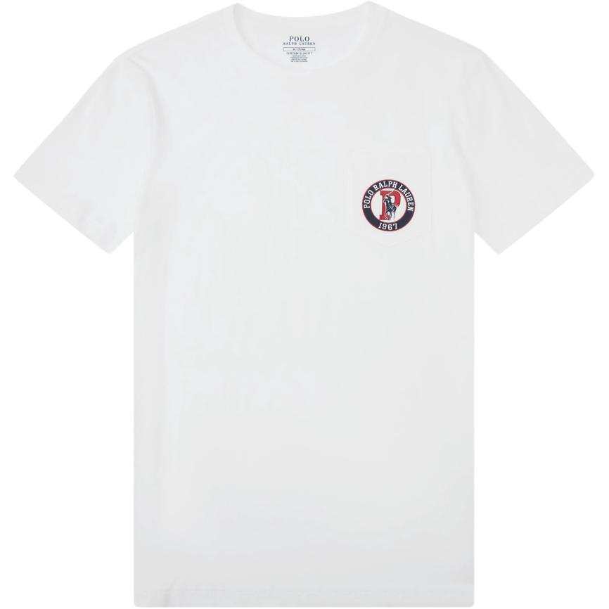 Polo Ralph Lauren T Shirt Custom Slim Fit Men's White